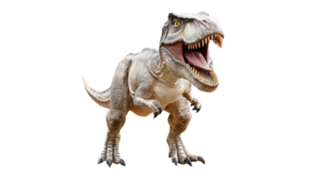 Dinosaur model roaring in a playful display png