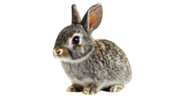 Rabbits in a playful pose on a white background png