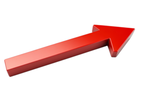 Red arrow symbol representing growth and direction png