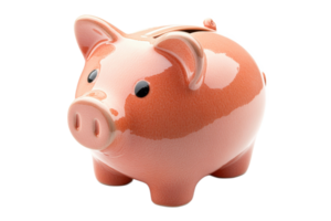 Cute ceramic piggy bank for saving money png