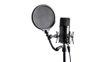 Pro recording setup mic pop filter png