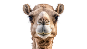 Camel gazes at camera in bright light png