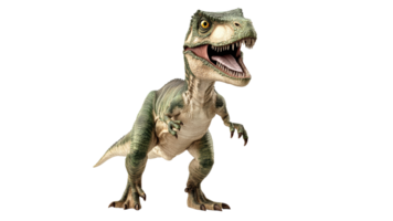 Dino model roaring in studio setting png