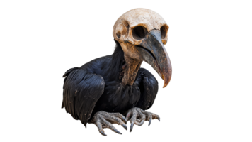 Bird with skull like features png