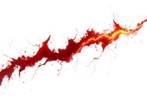 Colorful abstract lightning and splash design png