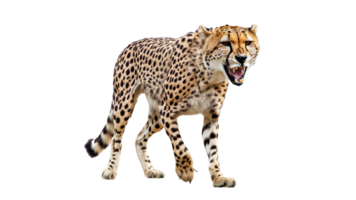 Cheetah showing aggression in nature png
