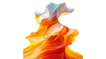 Colorful swirling patterns in abstract art design png