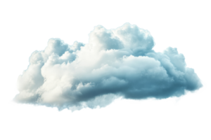 Soft white clouds floating in a clear sky png