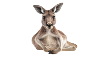 Kangaroo relaxing in a natural pose at daylight png