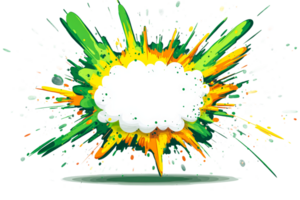 Colorful explosion with text space png