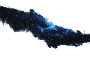 Cosmic cloud of stars in a vast universe png