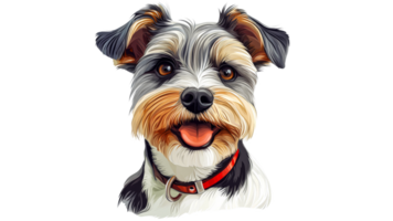 Friendly dog portrait png