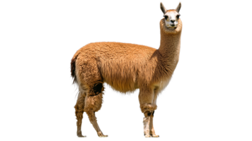 Unique appearance of a llama in bright setting png