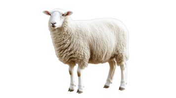 Sheep standing quietly in a bright setting png