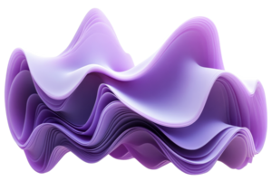 Abstract purple waves creating a flowing design png