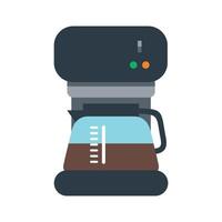 colored coffee maker icon on white background vector