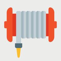 fire hose color icon on white background vector