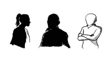 Sketch silhouette illustration vector