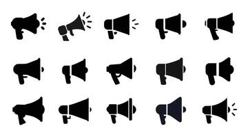 Megaphone silhouette illustration vector