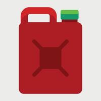 red canister icon on white background vector