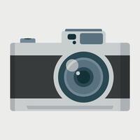 detailed camera icon front view on white background vector