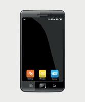 mobile smartphone isolated on white background vector