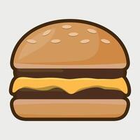 hamburger icon on white background vector
