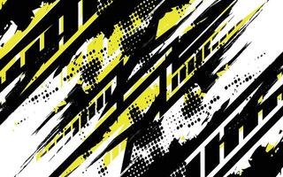 black and yellow abstract background with a black and white stripe vector
