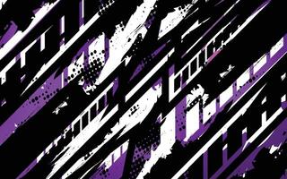 a black and white abstract background with purple and white lines vector