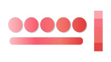 Abstract gradient background with Rose Quartz, Red, Coral, Cinnabar color palette. Abstract illustration with gradient blur design. Blurred colored abstract background. Colorful gradient illustration vector