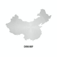 illustration of a line pattern China map isolated on a white background. Perfect for geographic, regional and artistic representations designs. vector