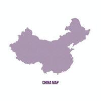 illustration of a hexagon pattern China map isolated on a white background. Perfect for geographic, regional and artistic representations designs. vector