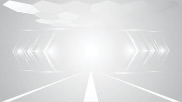 Abstract technology white gray background Hi-tech communication podium concept, technology, digital business, innovation, science fiction vector