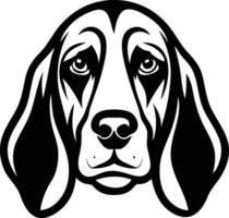 Basset Hound Dog Silhouette Side Pose Available on EPS File vector