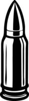 Bullet Silhouette Angled Perspective Available on EPS File vector