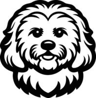 Bichon Frise Dog Silhouette Standing Pose Available on EPS File vector
