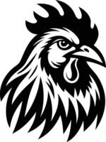 Bold Chicken Head Silhouette Available on EPS File vector