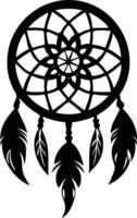 Mystic Dream Catcher Silhouette Available on EPS File vector