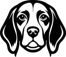 Unique Beagle Dog Head Silhouette Available on EPS File vector