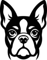 Boston Terrier Silhouette Standing Pose Available on EPS File vector