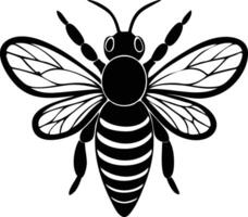 Buzzing Bee Silhouette Available on EPS File vector
