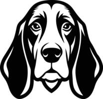 Basset Hound Dog Silhouette Sitting Pose Available on EPS File vector
