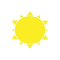 Sun icon design isolated illustration vector