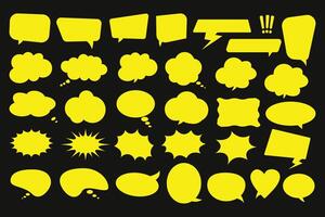 Speech bubbles collection set of speech bubbles Pop Art vector