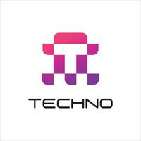 The logo for techno vector