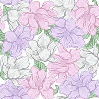 Magnolia flower pattern, suitables for prints, fabrics,or subimation vector