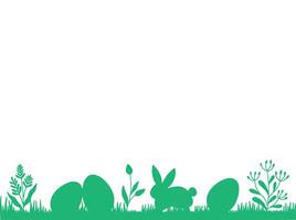 Easter Border Corner Frame Background vector