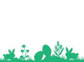 Easter Border Frame Background vector