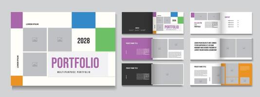 Multipurpose Creative Portfolio Design Template, Portfolio template vector