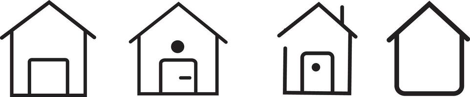 Web home icon for apps and websites, House symbol, home icons vector